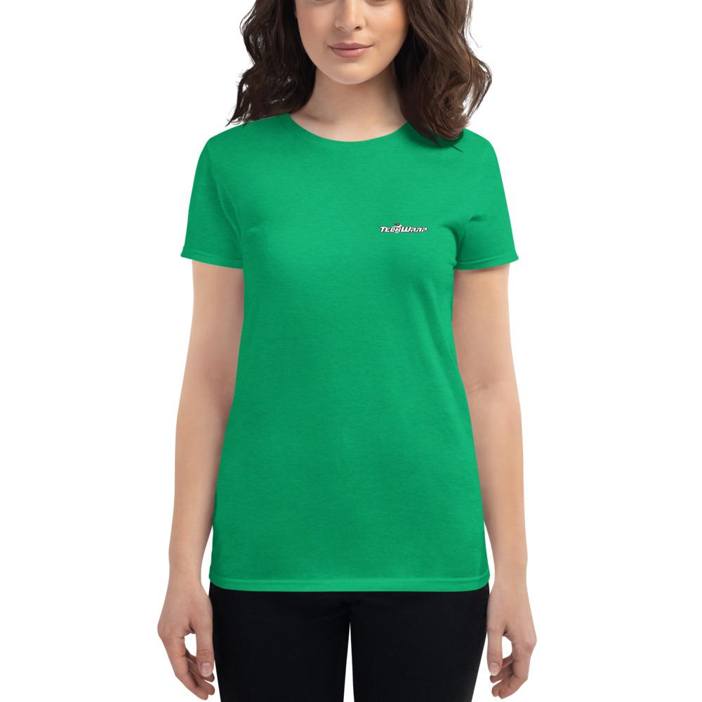 Women's short sleeve t-shirt Teckwrap USA Heather Green S 